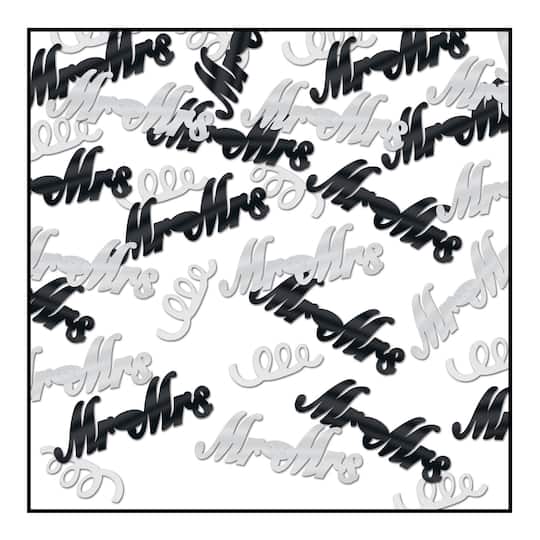 Beistle 1/2oz. Mr & Mrs Confetti Packs, 3ct.